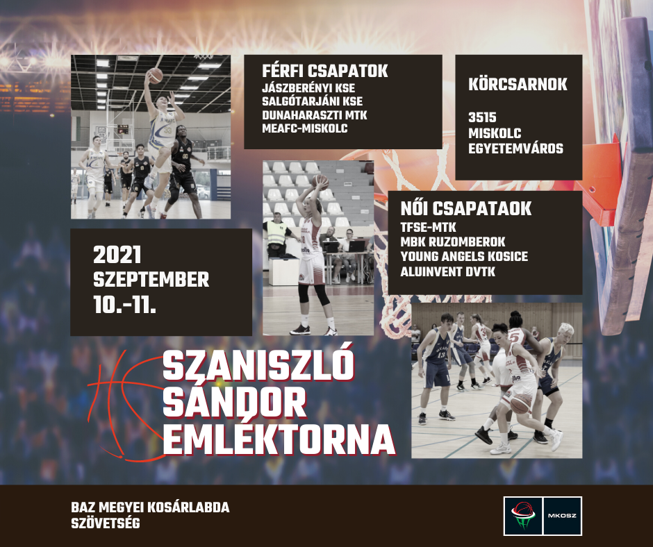 Szaniszló Sándor Emléktorna, 2021. szeptember 9-11.